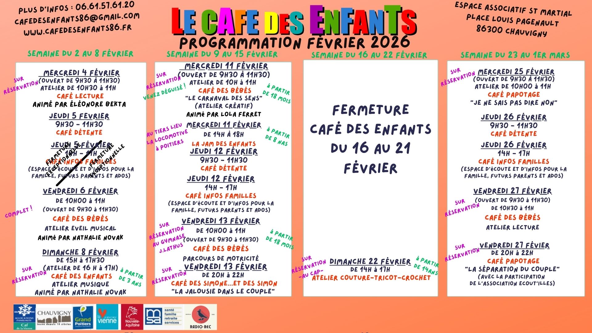 Programme Février 2026