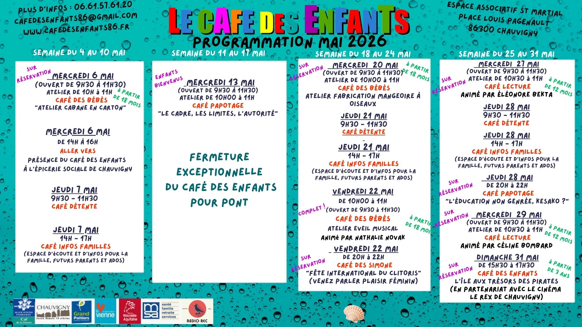 Programme de mai 2026
