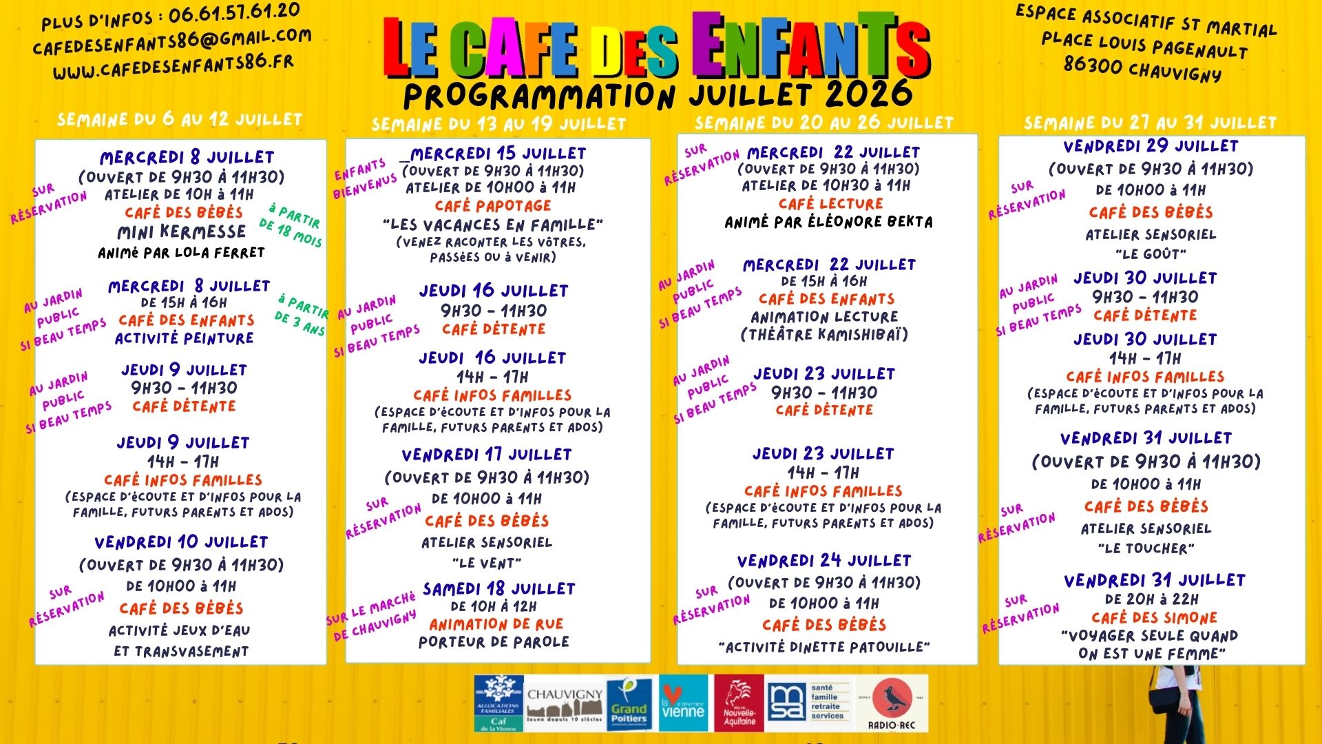 Programme juillet 2026
